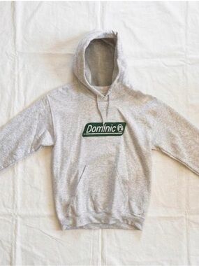 Out of Order Dominic Fike Gray Green Solid Hoodie Womens Small